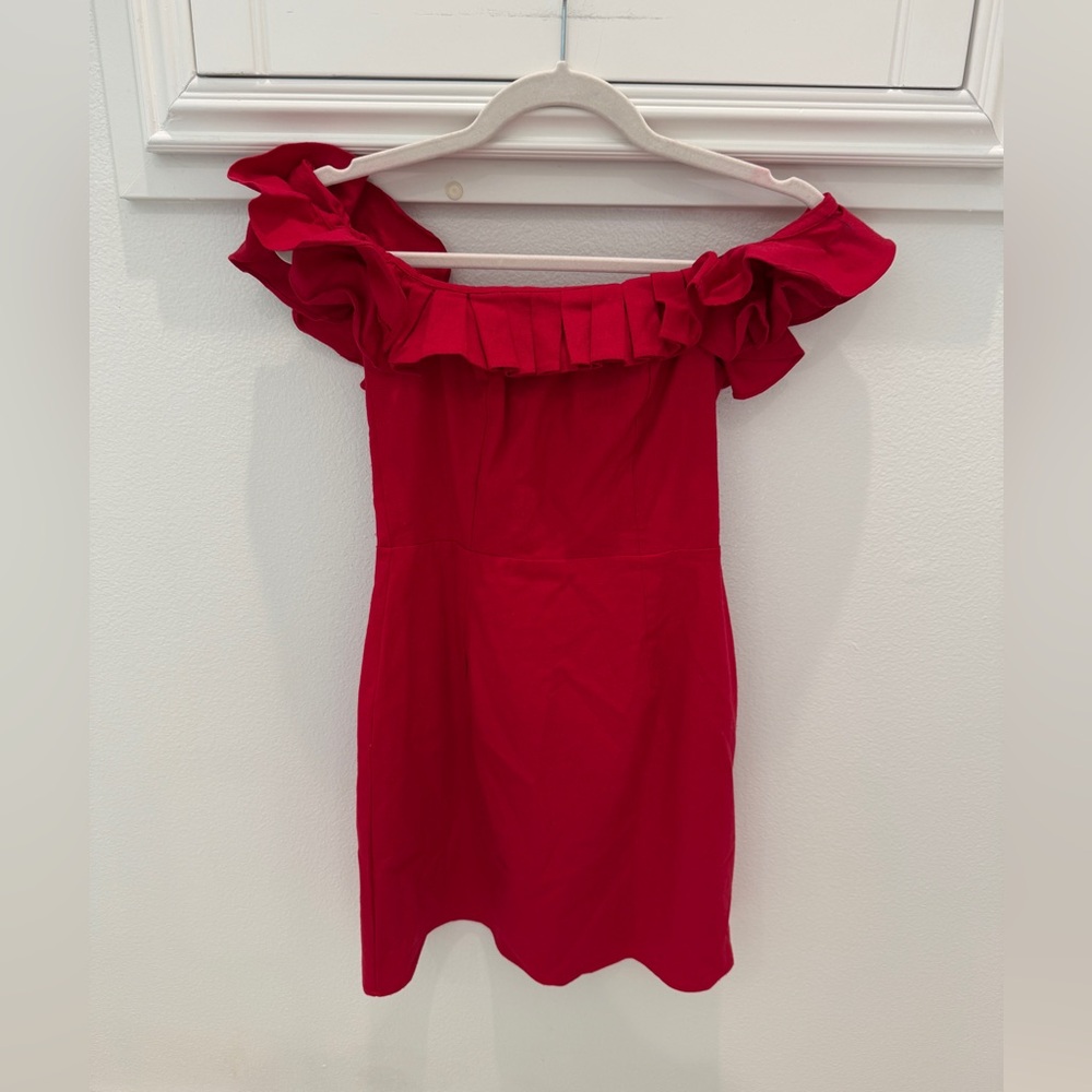 WAYF red mini dress